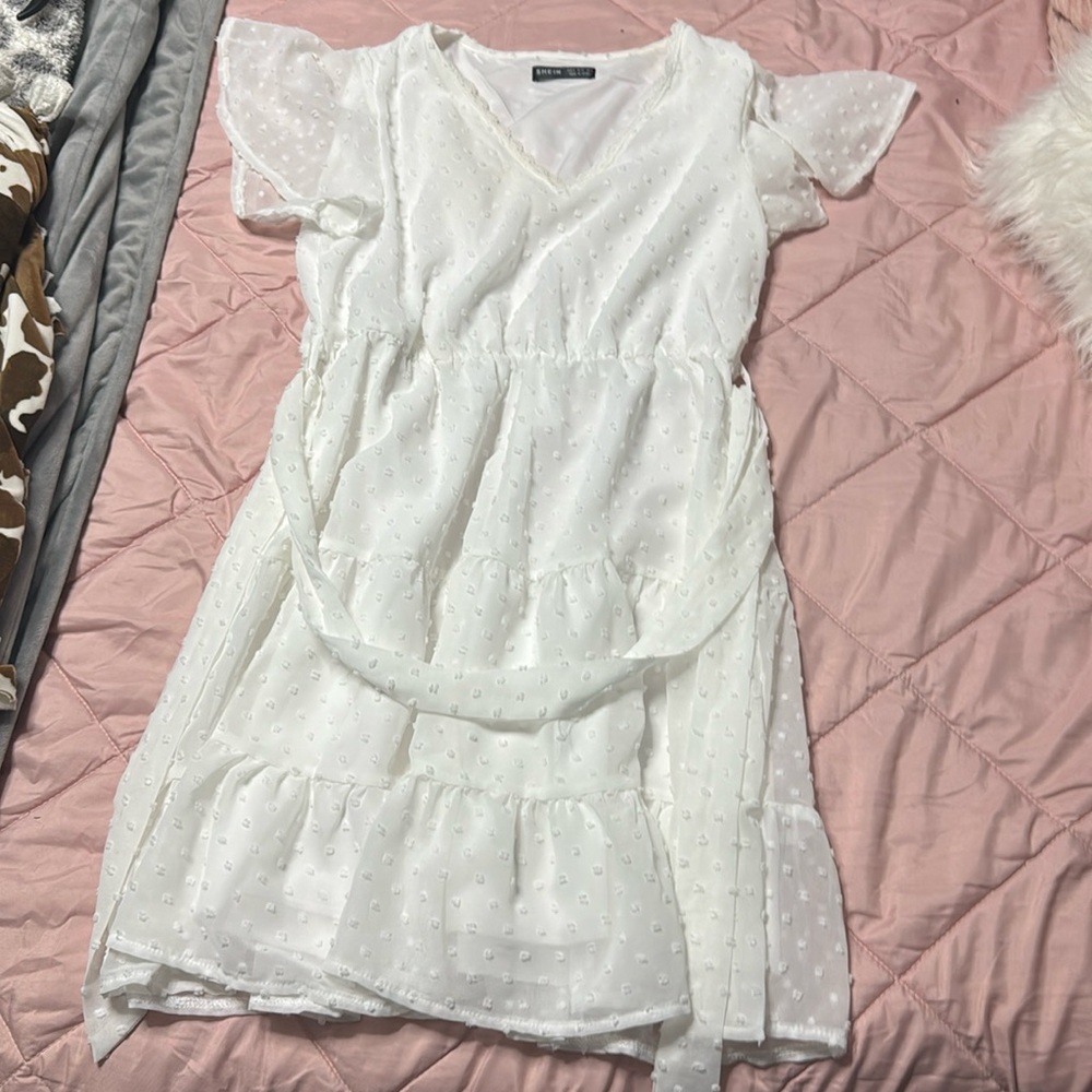 SHEIN white dress